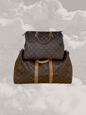LOUIS VUITTON AS-IS Monogram Lot Set Speedy 30 & Keepall 45 Projects bags duffel